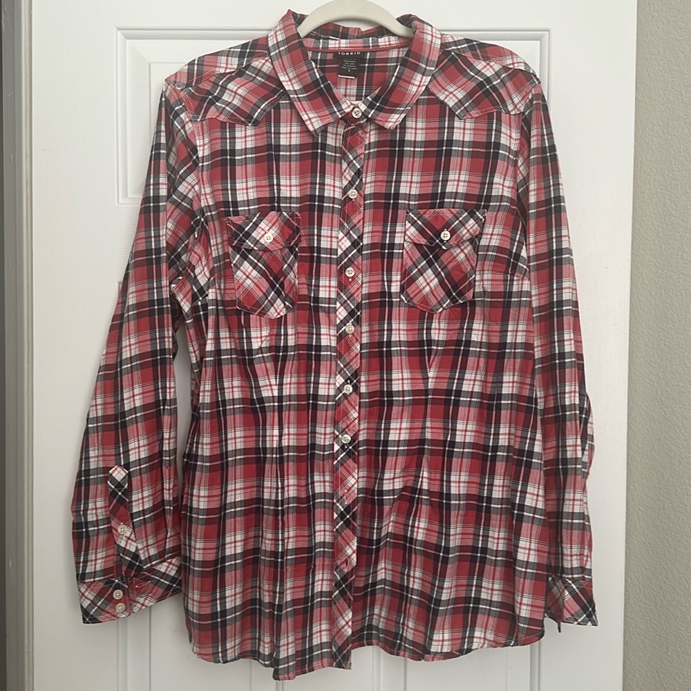 Torrid lightweight camp/flannel Size 3X
